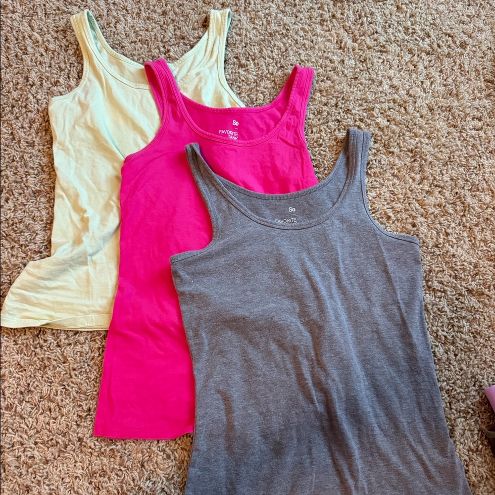 3 camisoles